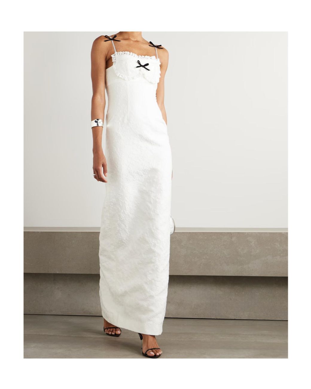 ShuShu/Tong White Lace Detail Dress