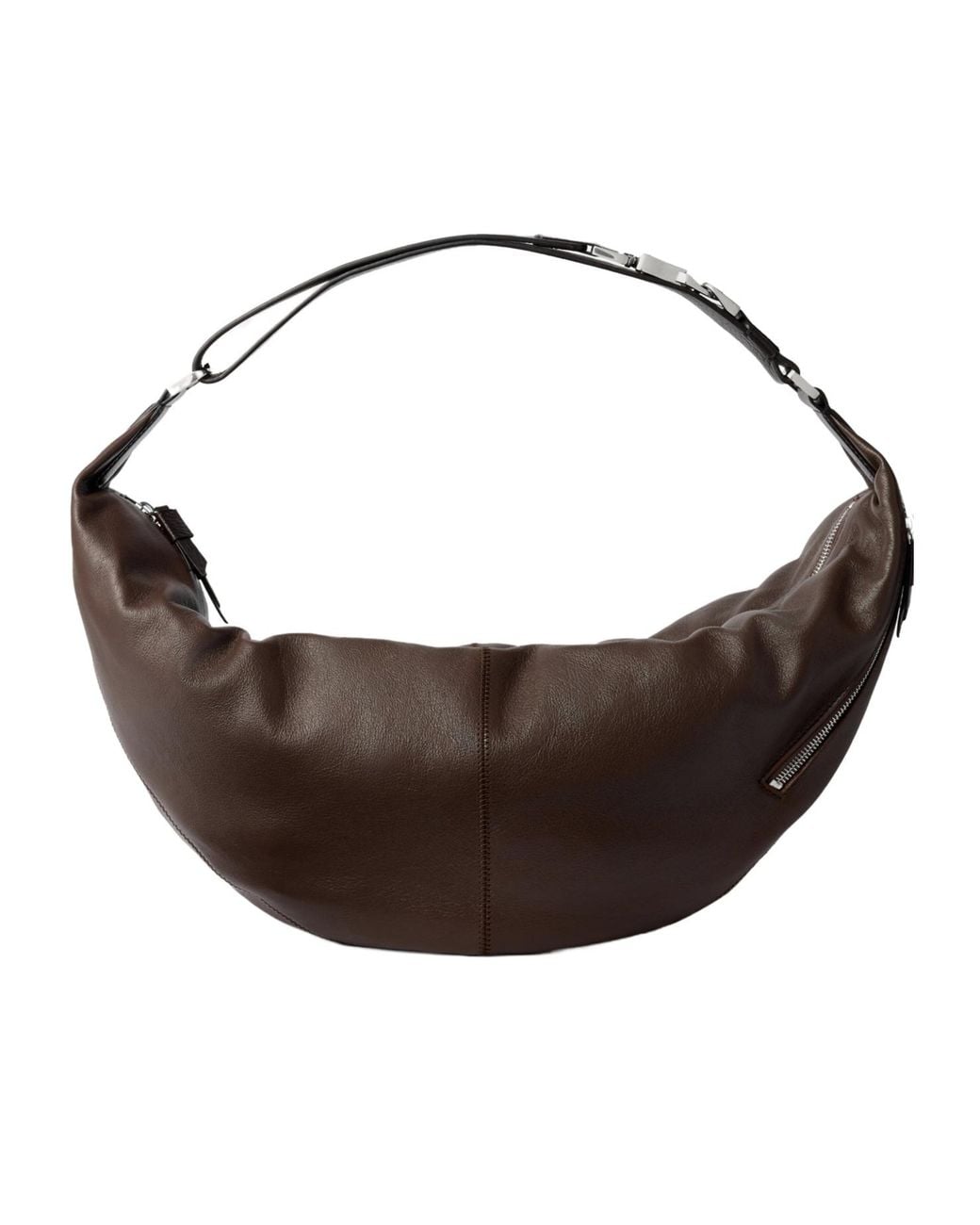 Lemaire Brown Quiver Clip Bag for men
