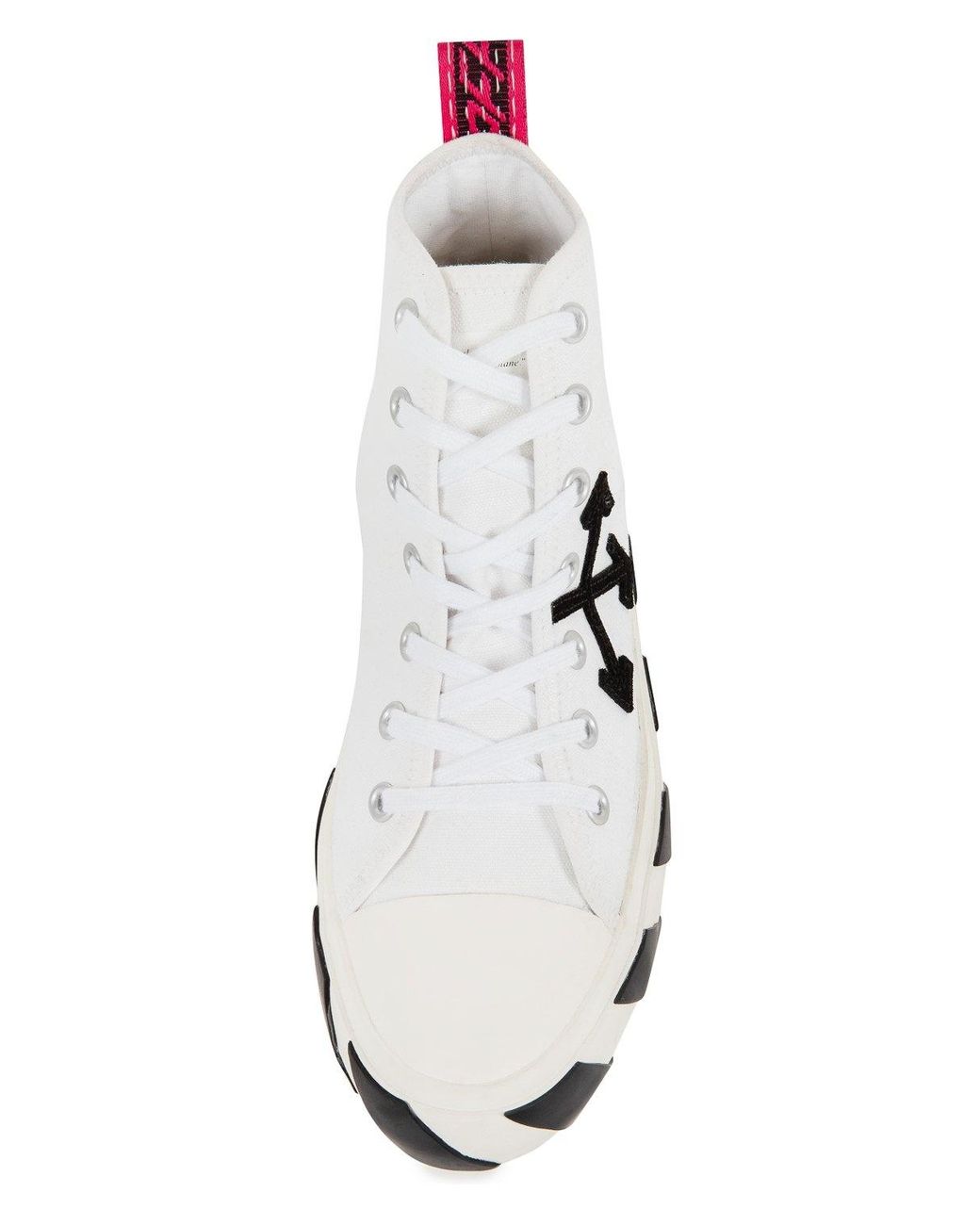 Off-White c/o Virgil Abloh Arrows Patch High-Top Sneakers in