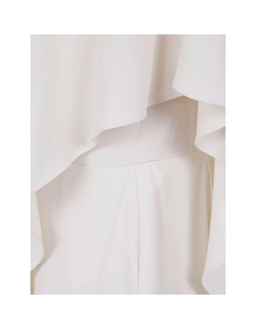 Ralph Lauren White Lauren One-Shoulder Jumpsuit