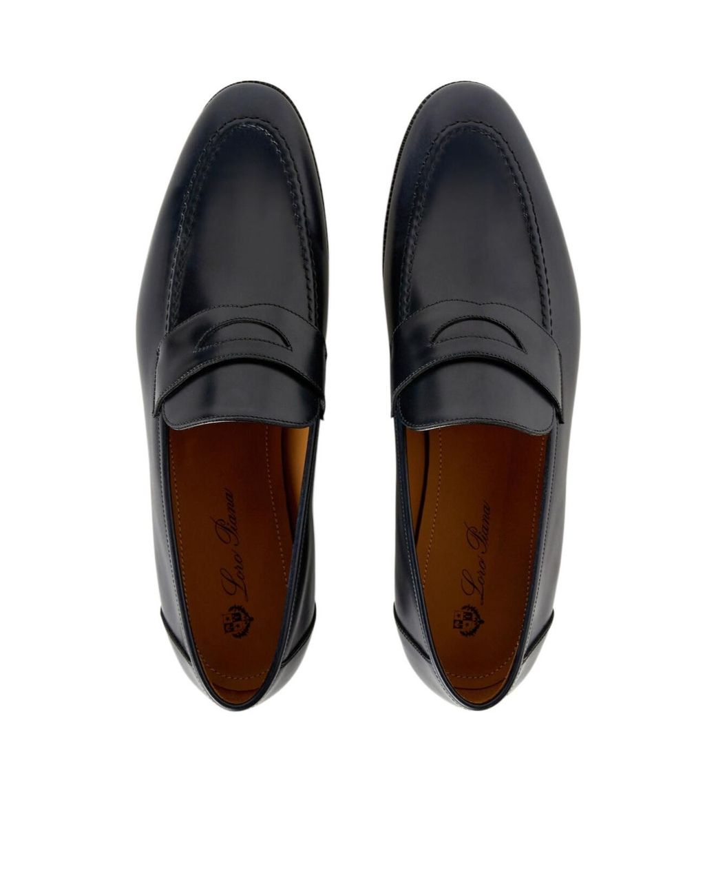Loro Piana Black Sergio Flat Loafers for men