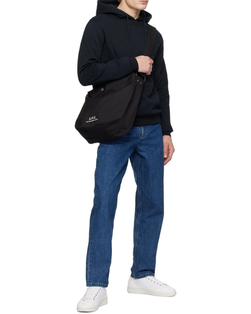 A.P.C. Black Journal Satchel Bag