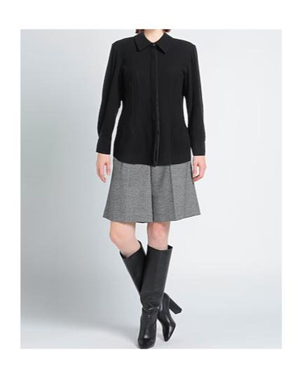 Chloé Black Solid Colour Shirts Blouses