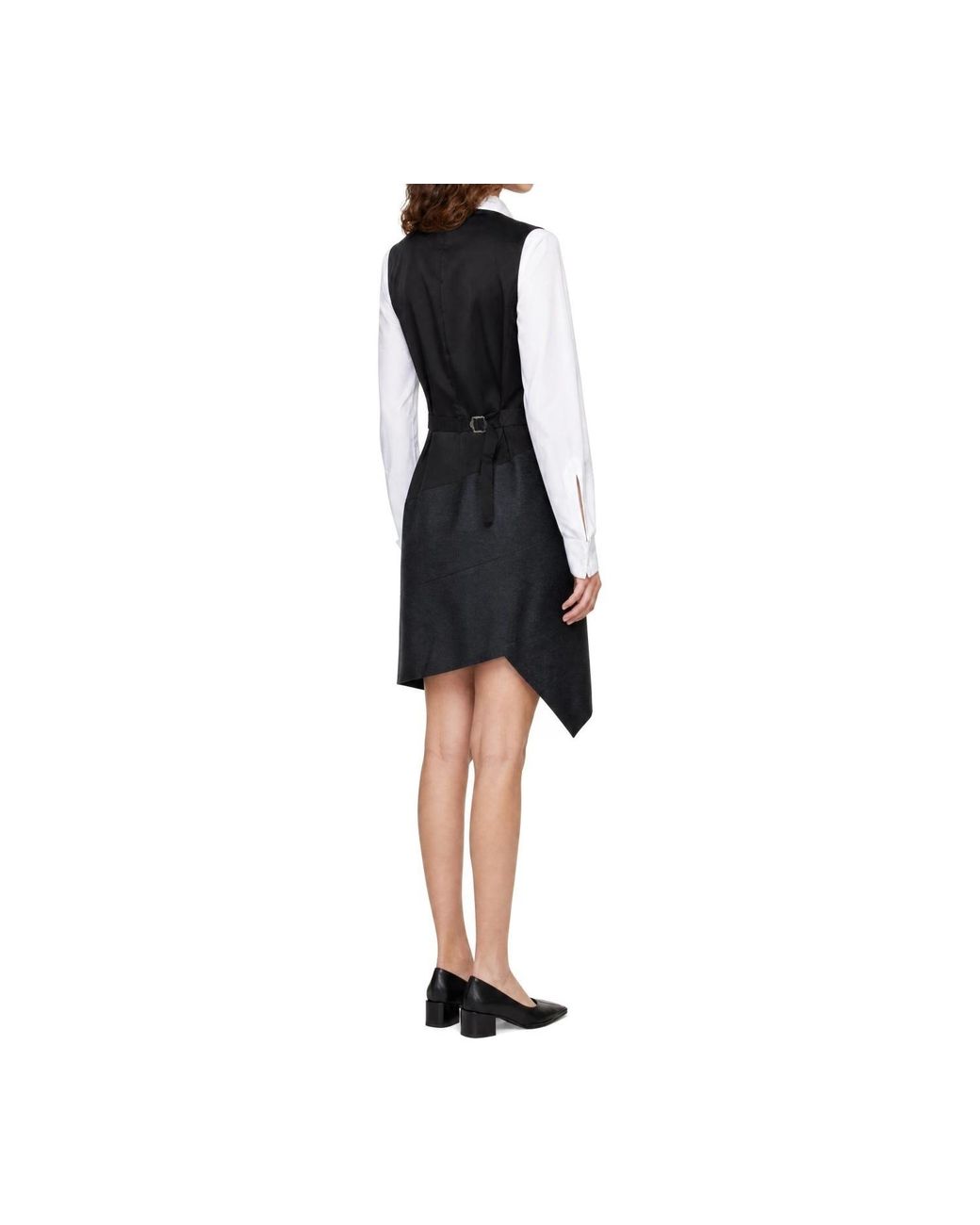 Comme des Garçons Black V-Neck Dress