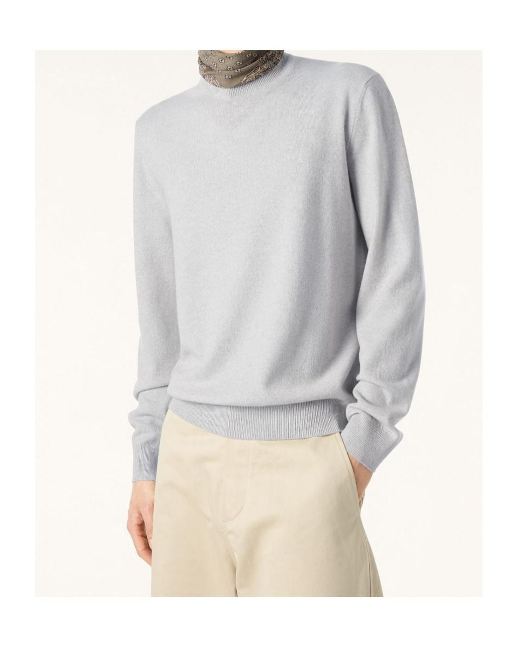 Loro Piana Sergio Crewneck in Gray for Men | Lyst