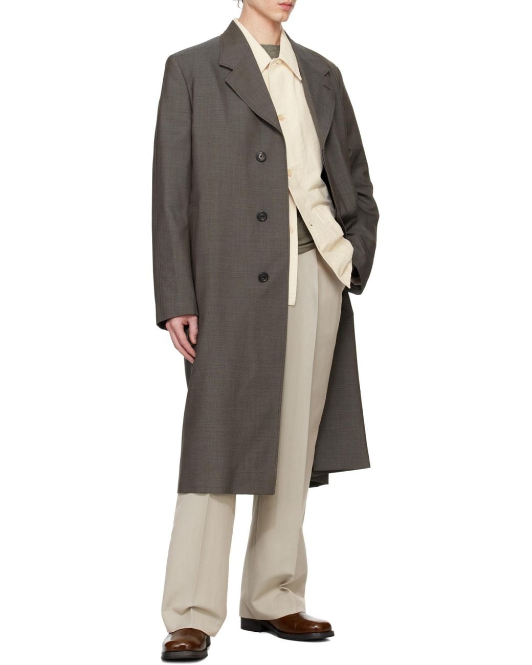 Our Legacy Natural Belt-Loop Casual Pants for men