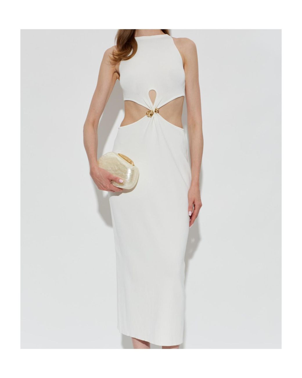 Cult Gaia White Sleeveless Dress