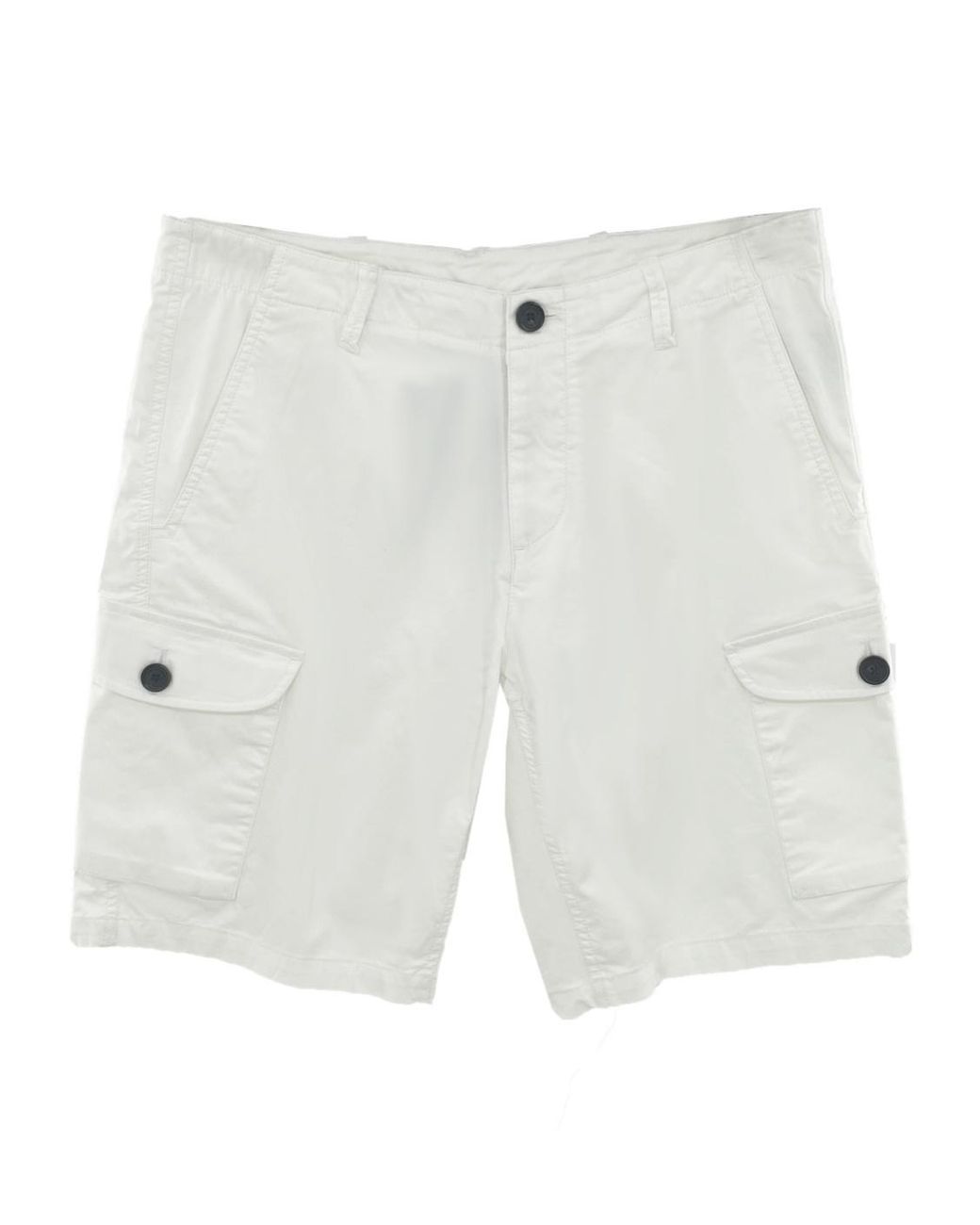 Armani Jeans White Logo Decal Shorts for men
