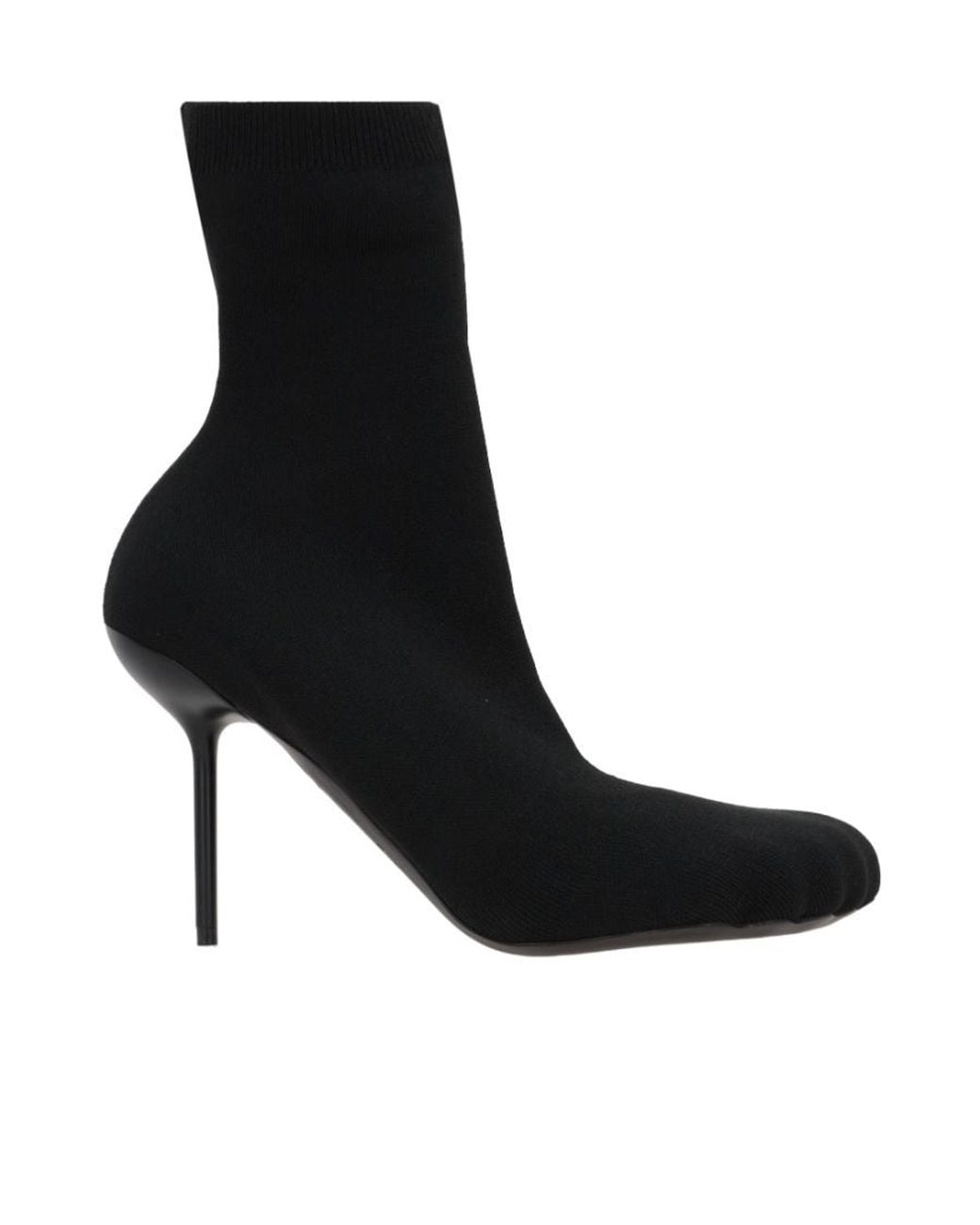Balenciaga Black Anatomic Stretch Knit Ankle Boots