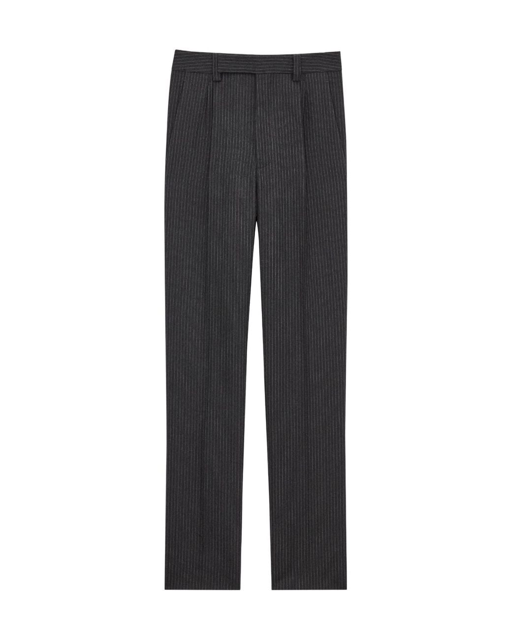 Saint Laurent Gray Belt Loop Casual Pants for men