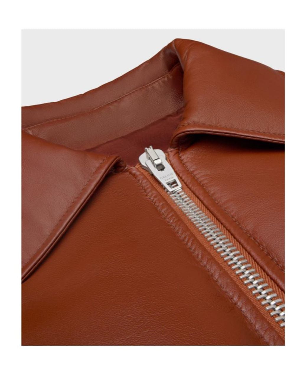 Céline Brown Bomber Jacket