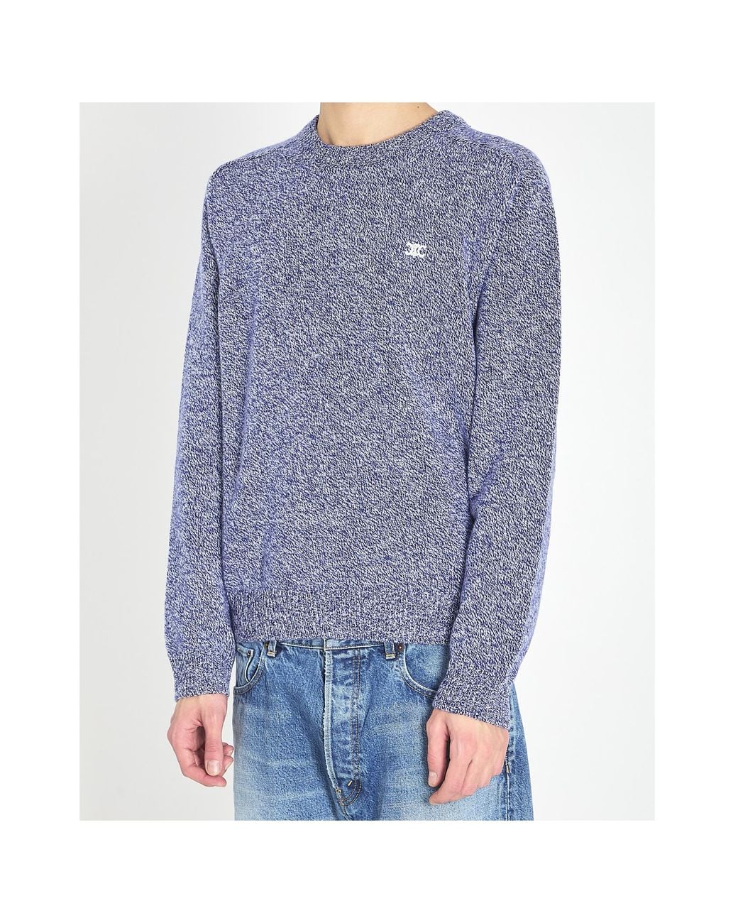 Céline Blue Crewneck Sweater for men