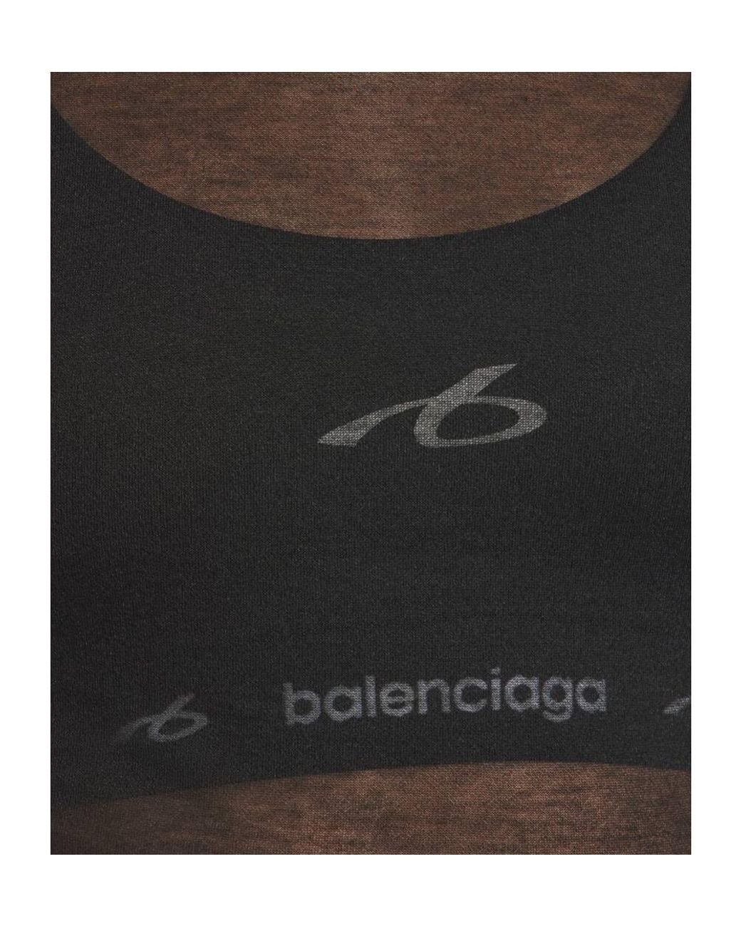 Balenciaga Black Techwear Bra Tank Top