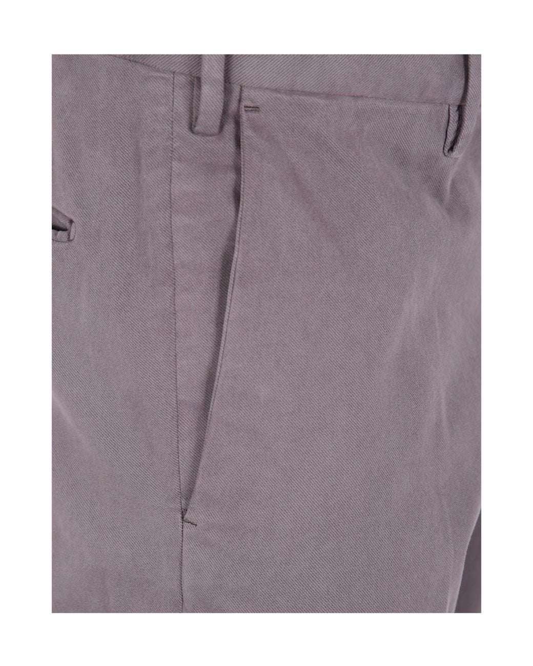 Incotex Gray Cotton Trousers for men
