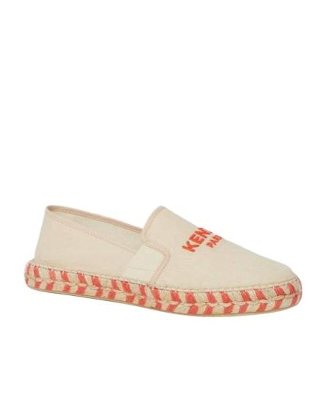 KENZO Pink Logo Embroidered Espadrilles