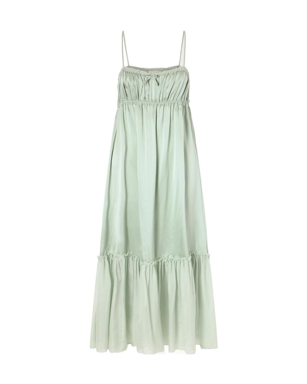 Ulla Johnson Green Silk Maxi Dress