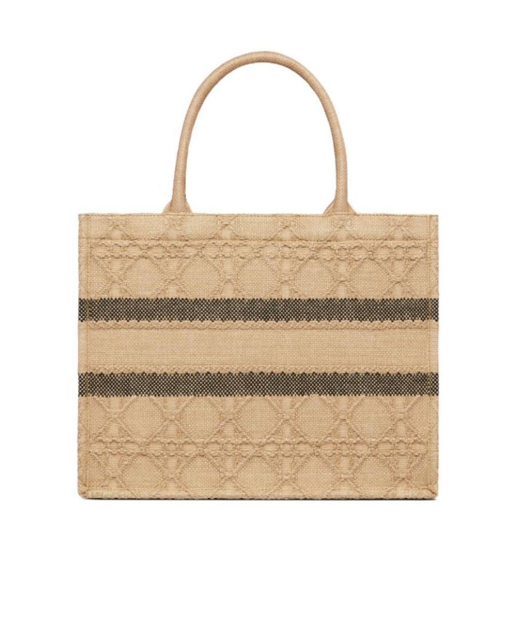Dior Natural Book Tote Medium Wine Coconut Handbag