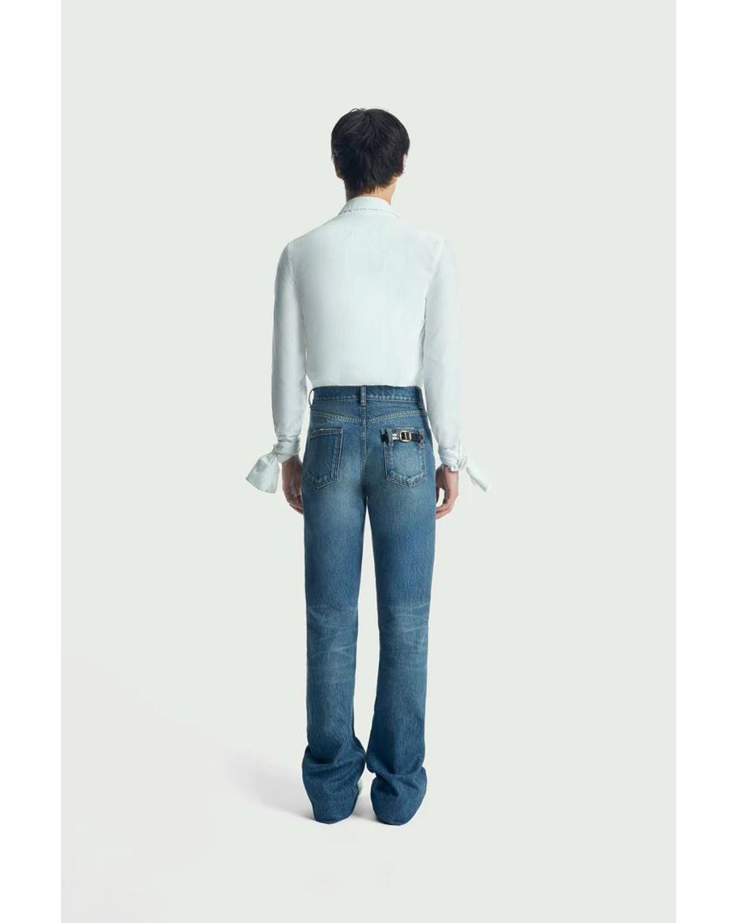 Coperni Blue High-Waisted Slim-Fit Jeans for men