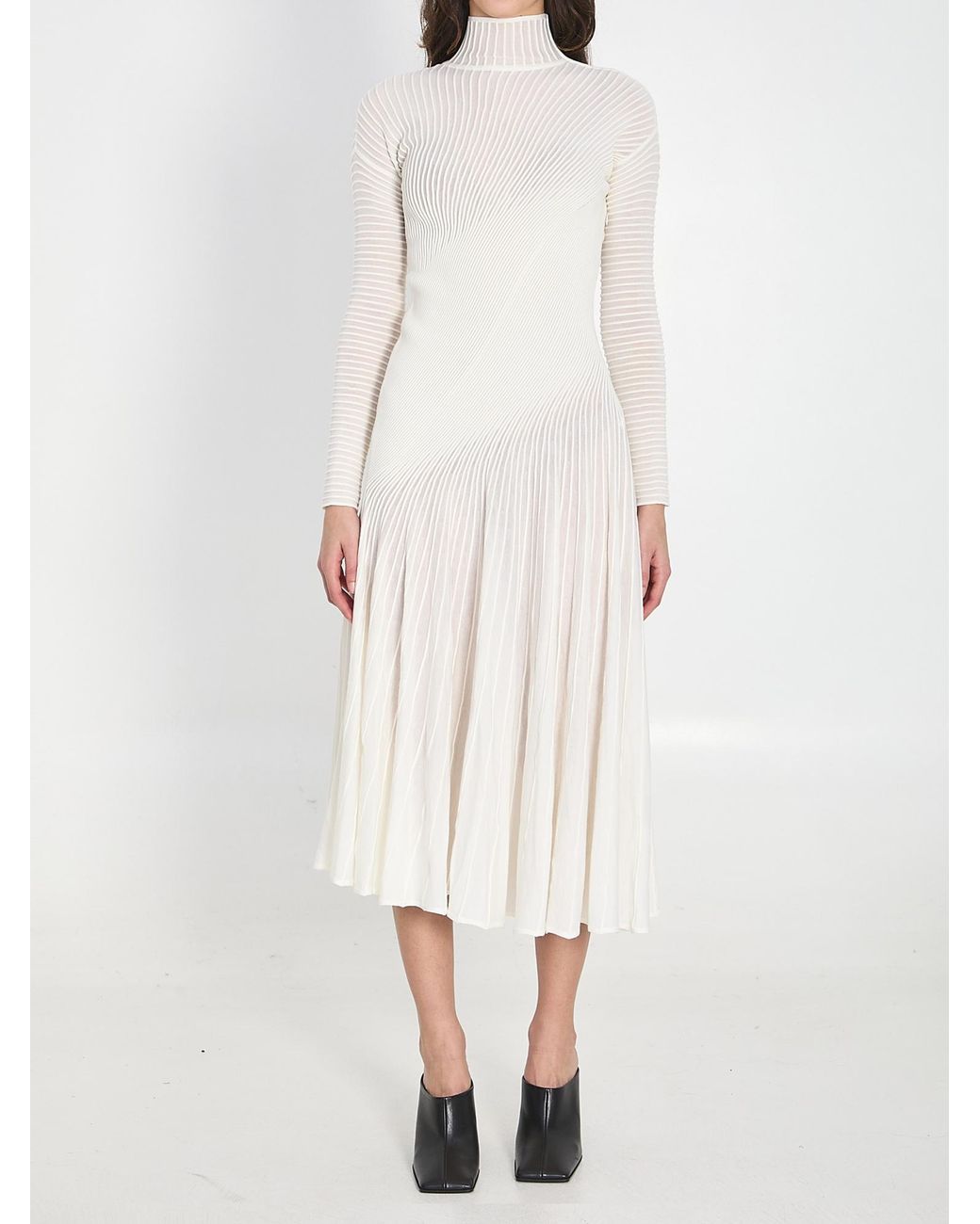 Alaïa White Alaïa Twisted Dress