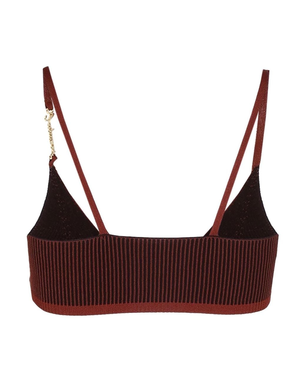 Jacquemus Brown Solid Colour Tops