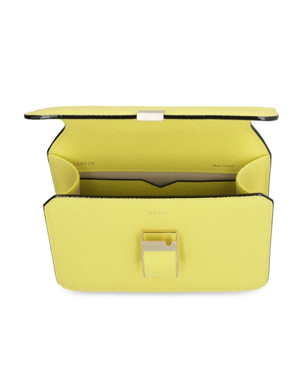 Valextra Yellow Nolo Mini Crossbody Bag