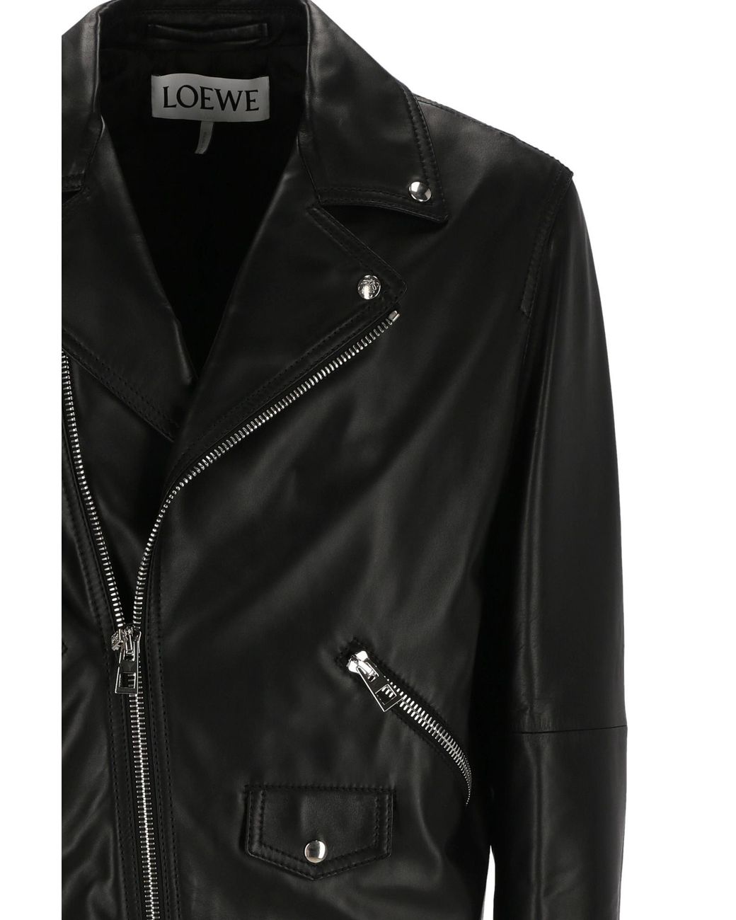 Loewe Black Biker Jacket for men