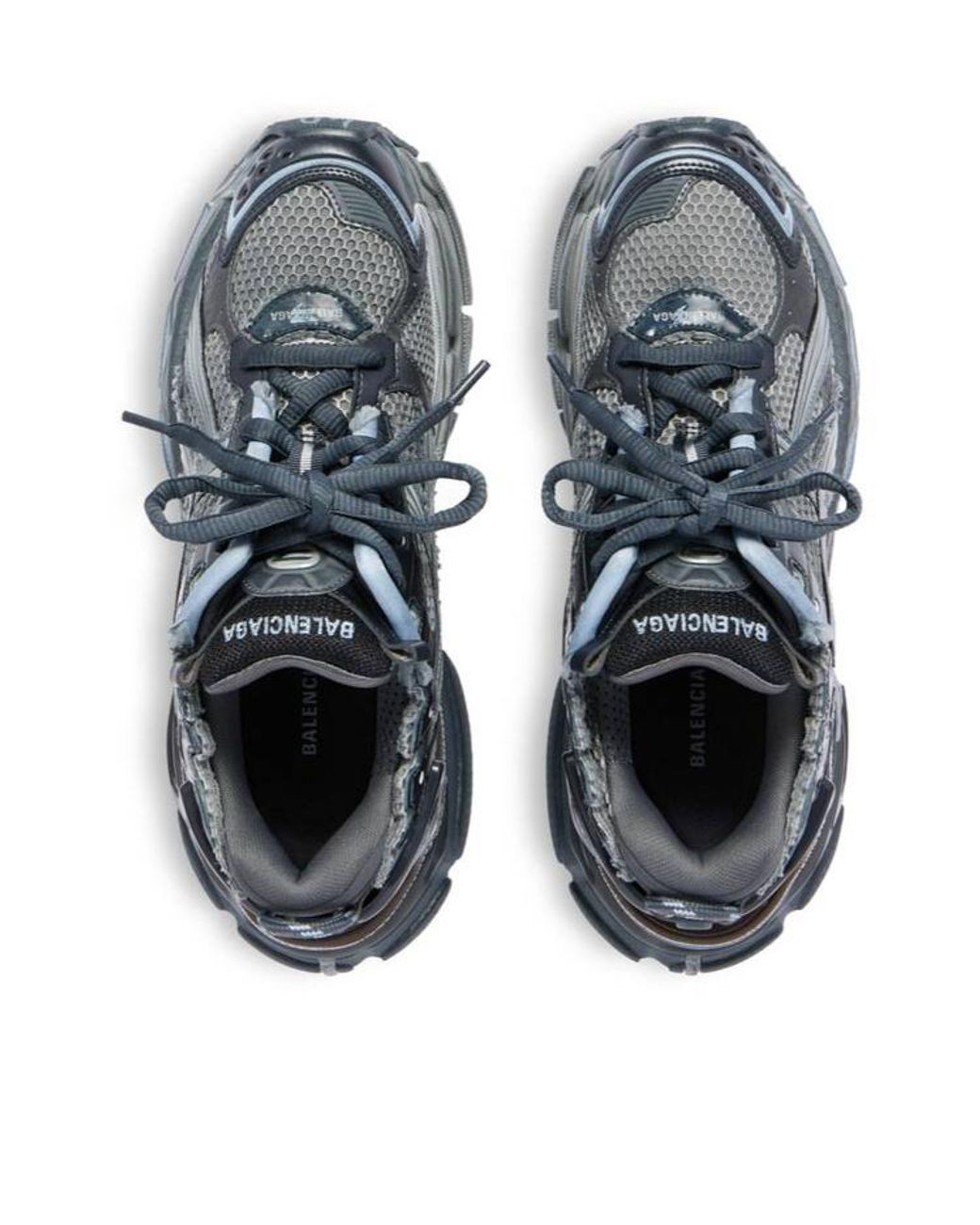 Balenciaga Blue Runner Lace-Up Sneakers for men