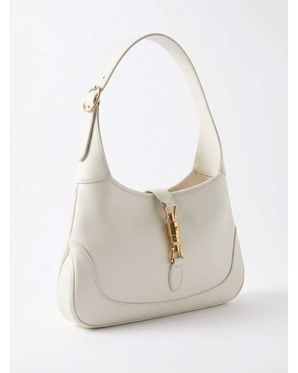 Gucci White Jackie 1961 Medium Shoulder Bag