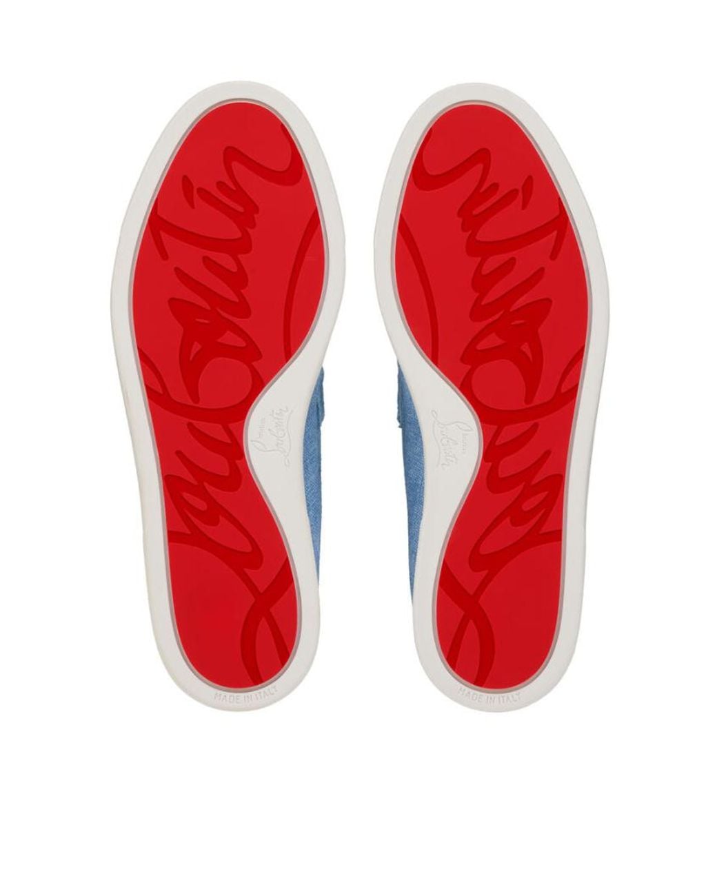 Christian Louboutin Blue Chambeliboat Boat Shoes for men