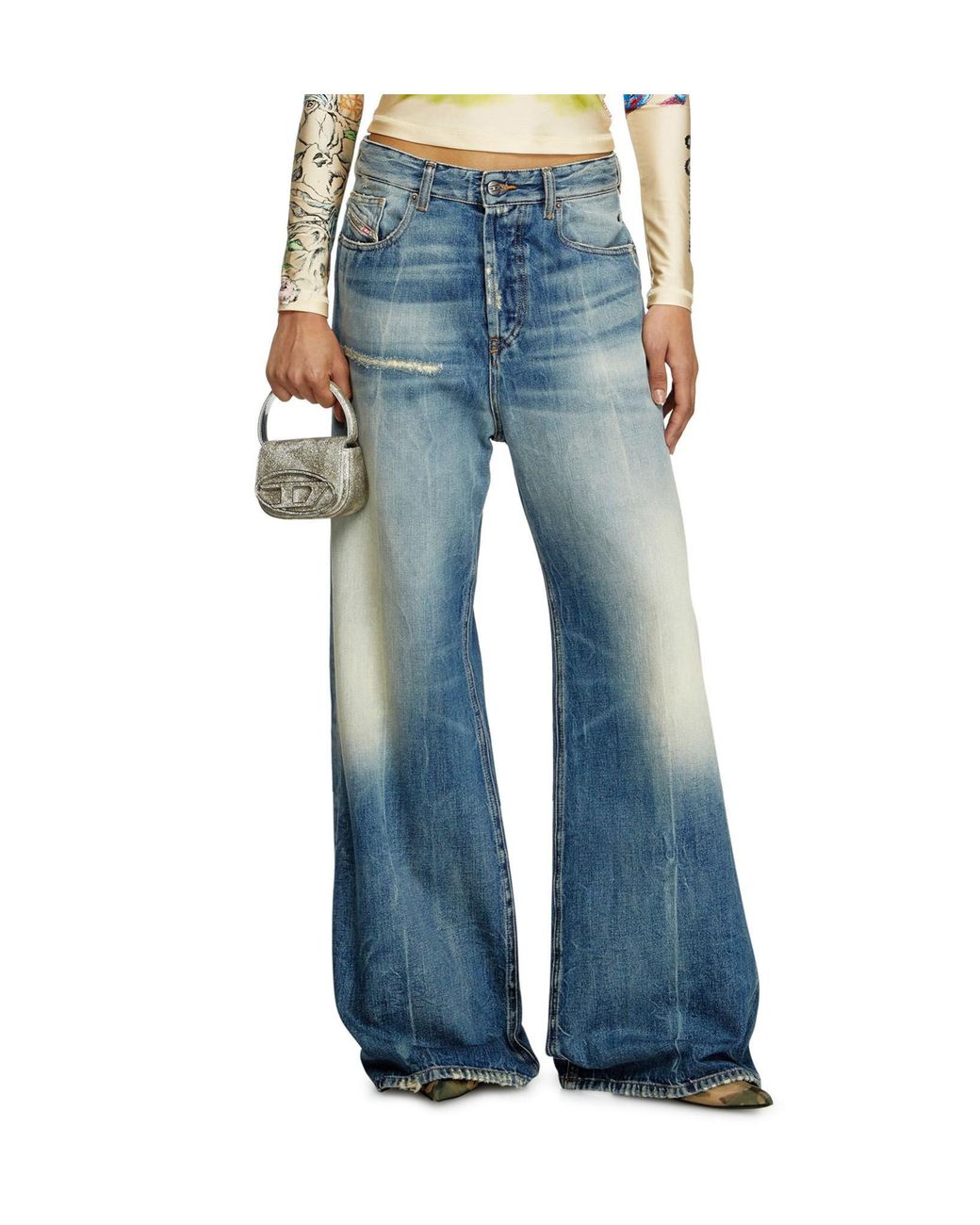 DIESEL Blue 1996 D-Sire Wide-Leg Jeans