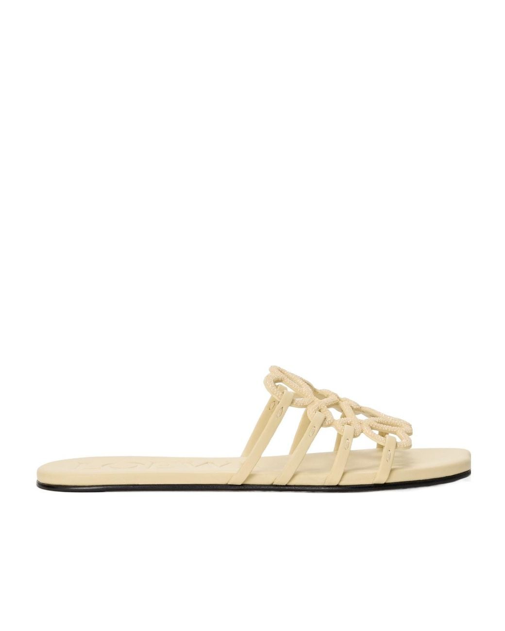 Loewe White Petal Anagram Slides