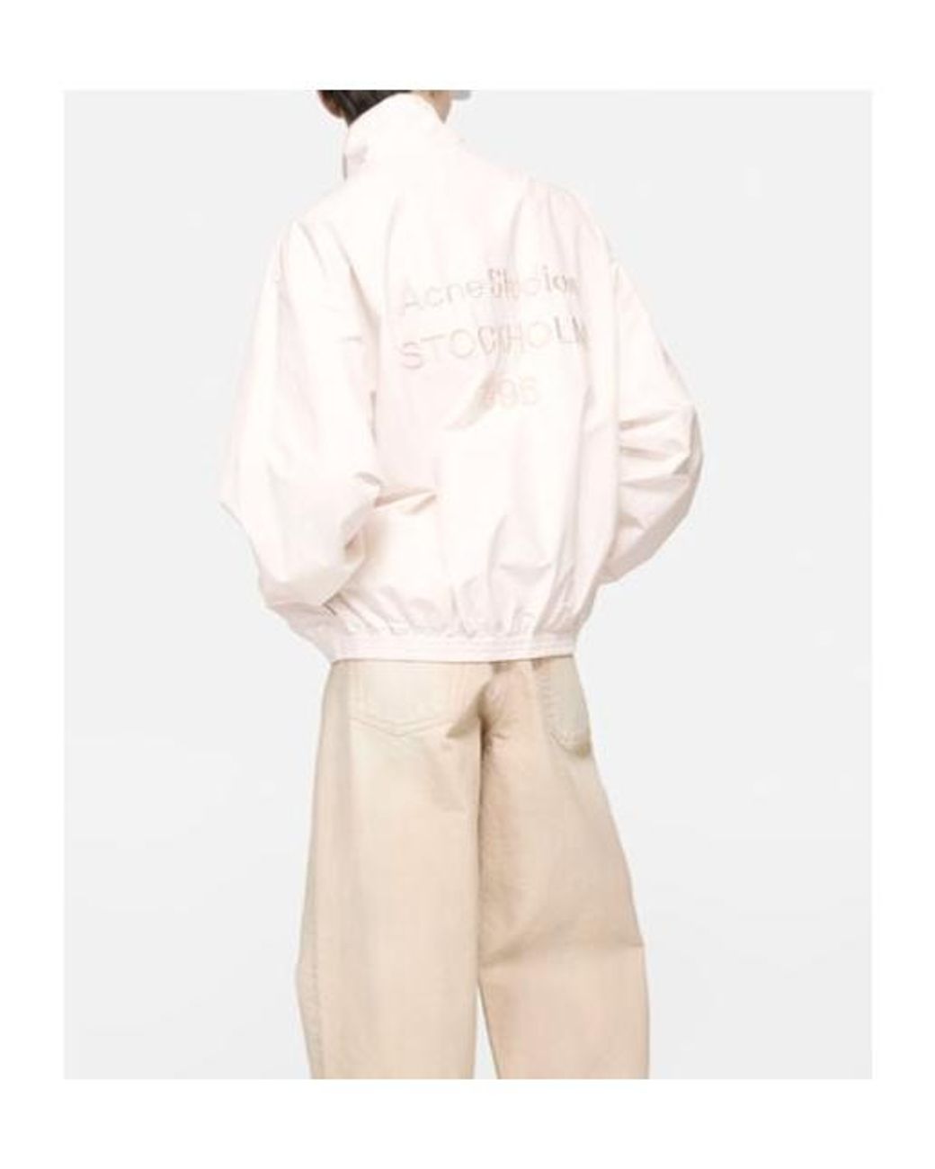 Acne Pink Puff-Sleeve Zip-Up Jacket for men