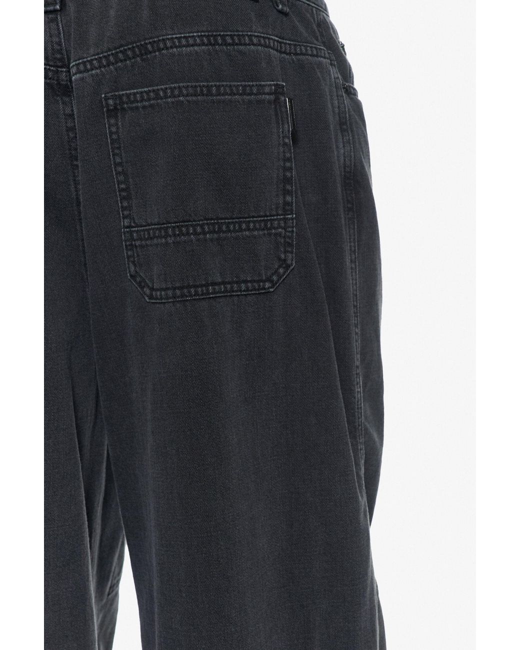 Juun.J Black Logo-Patch Jeans for men