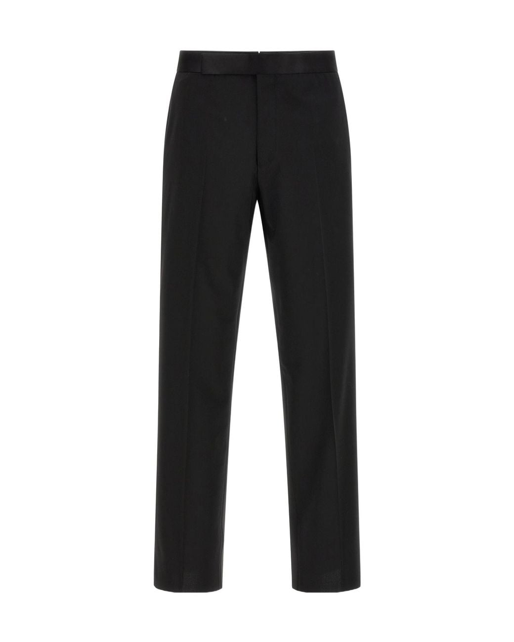 Lardini Black Double-Breasted Satin-Trim Suit for men