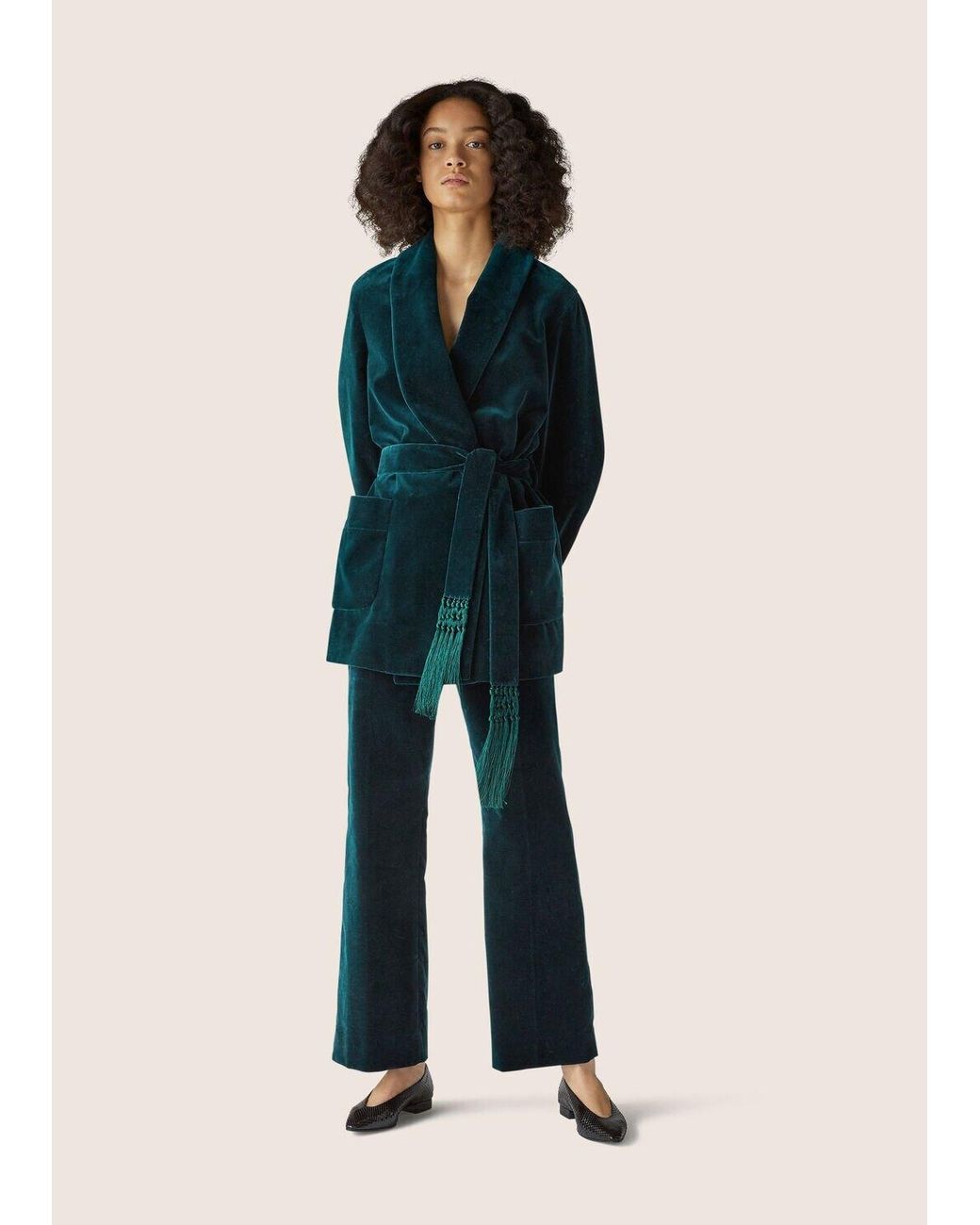 Loro Piana Blue Raniya Belted Casual Jacket