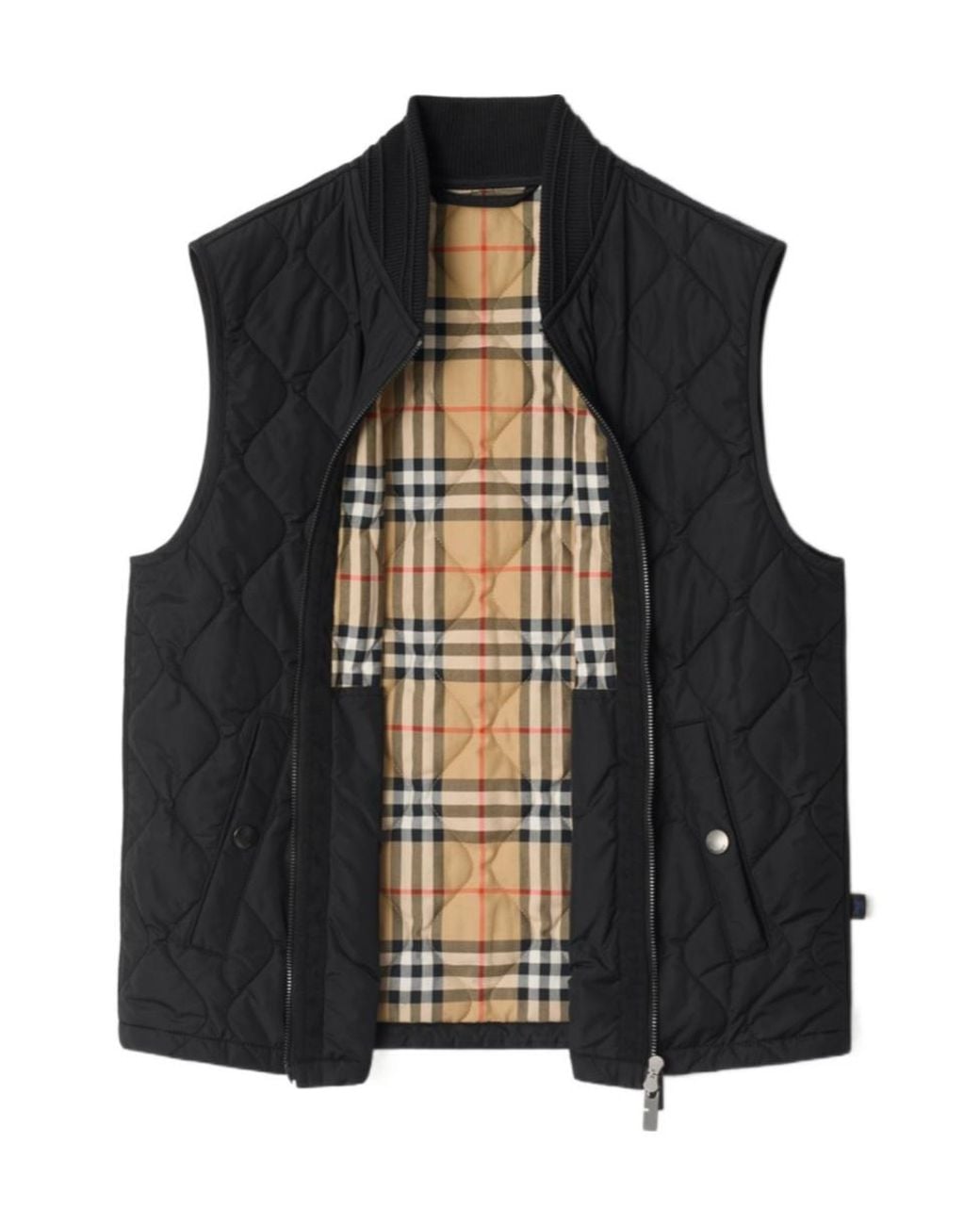 Burberry Black Quilted Nylon Gilet for men