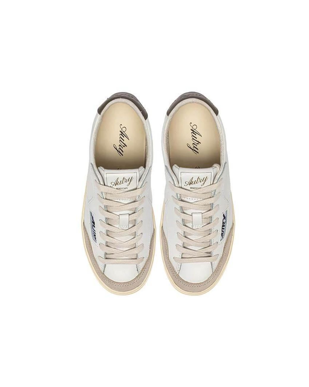 Autry White Round-Toe Sneakers