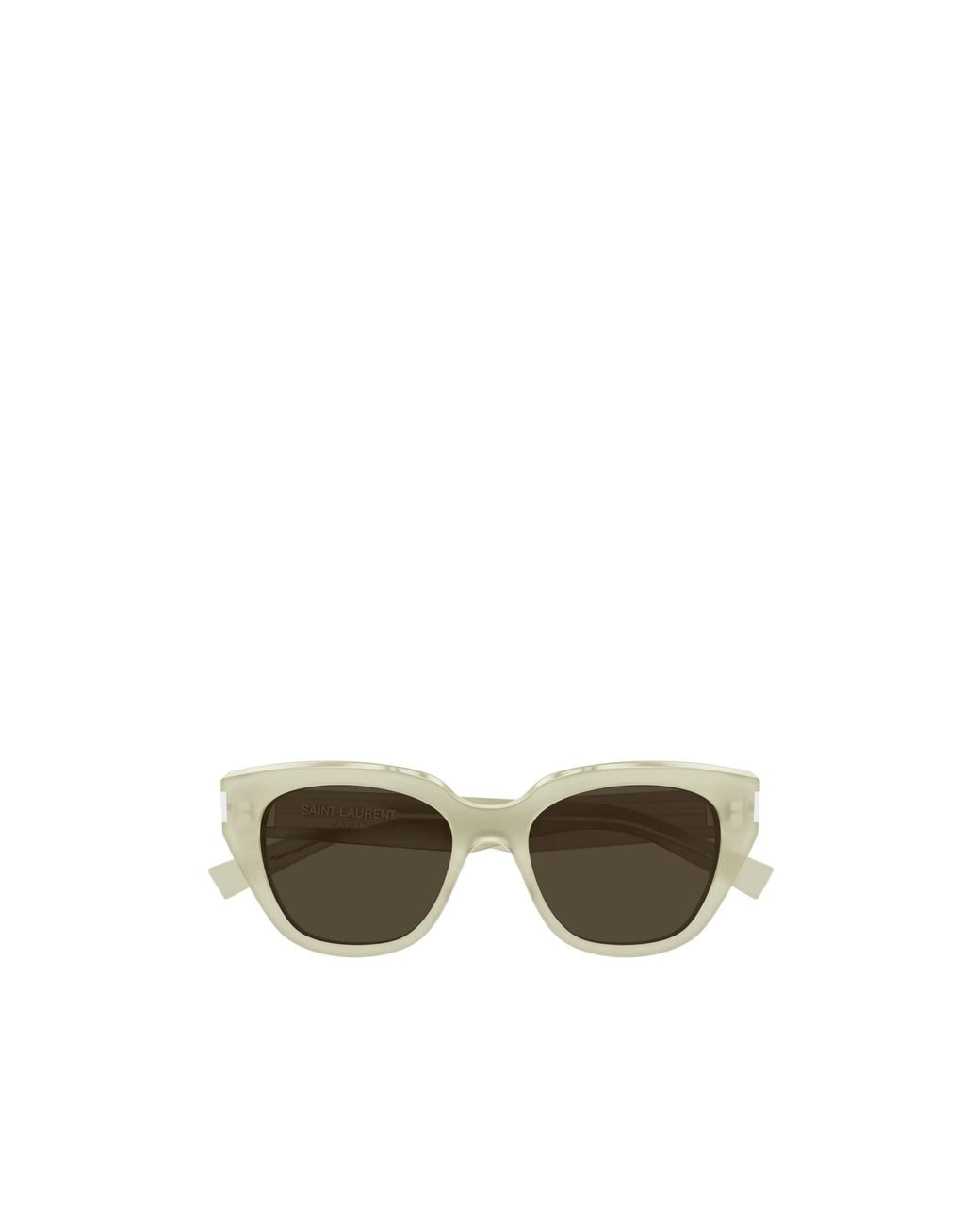 Saint Laurent Green Geometric-Frame Sunglasses