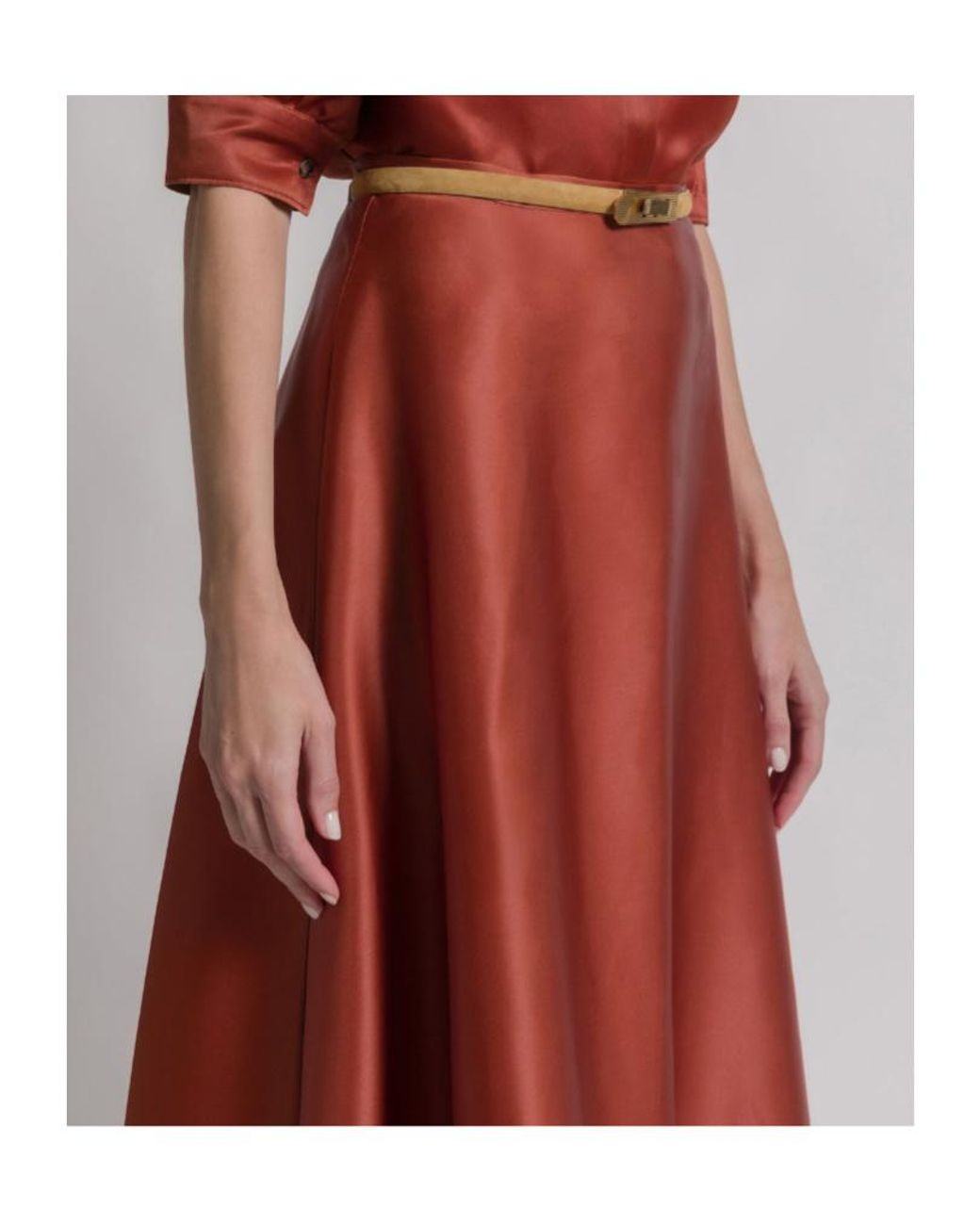 Alberta Ferretti Flared Midi Skirt