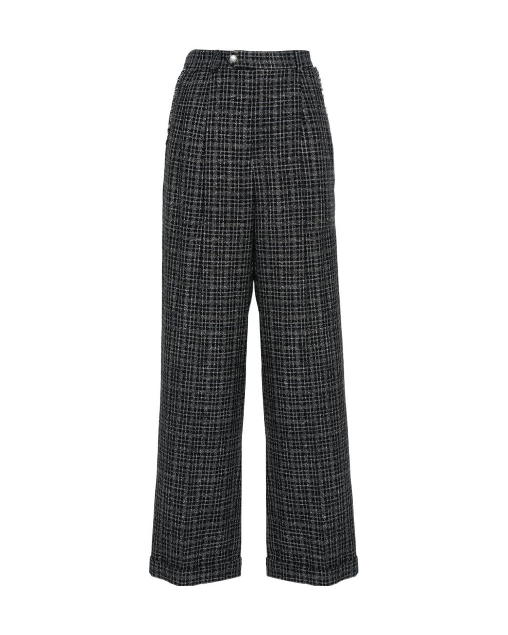 A.P.C. Gray Melissa Plaid Trousers