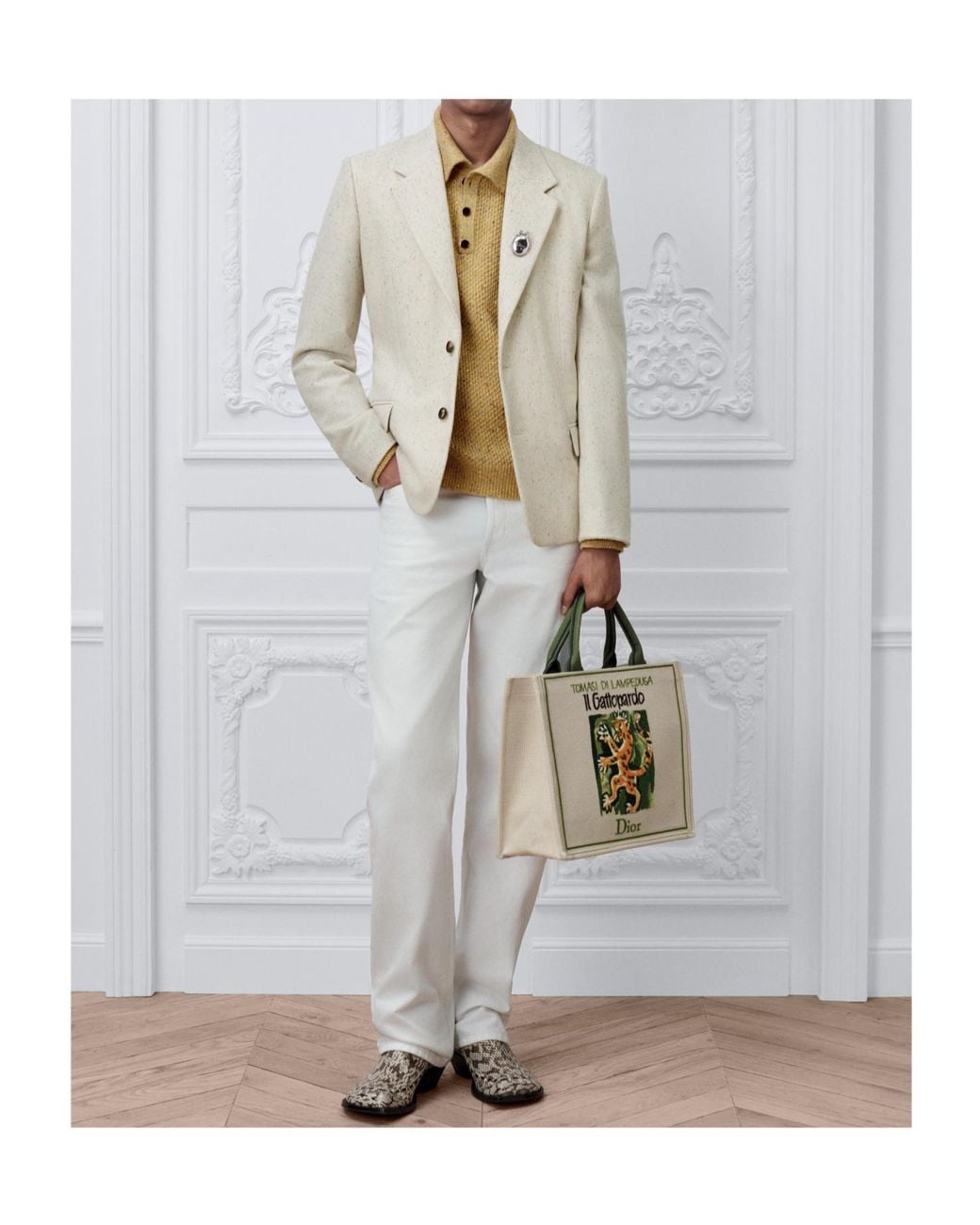 Dior White Single-Breasted Jacket for men