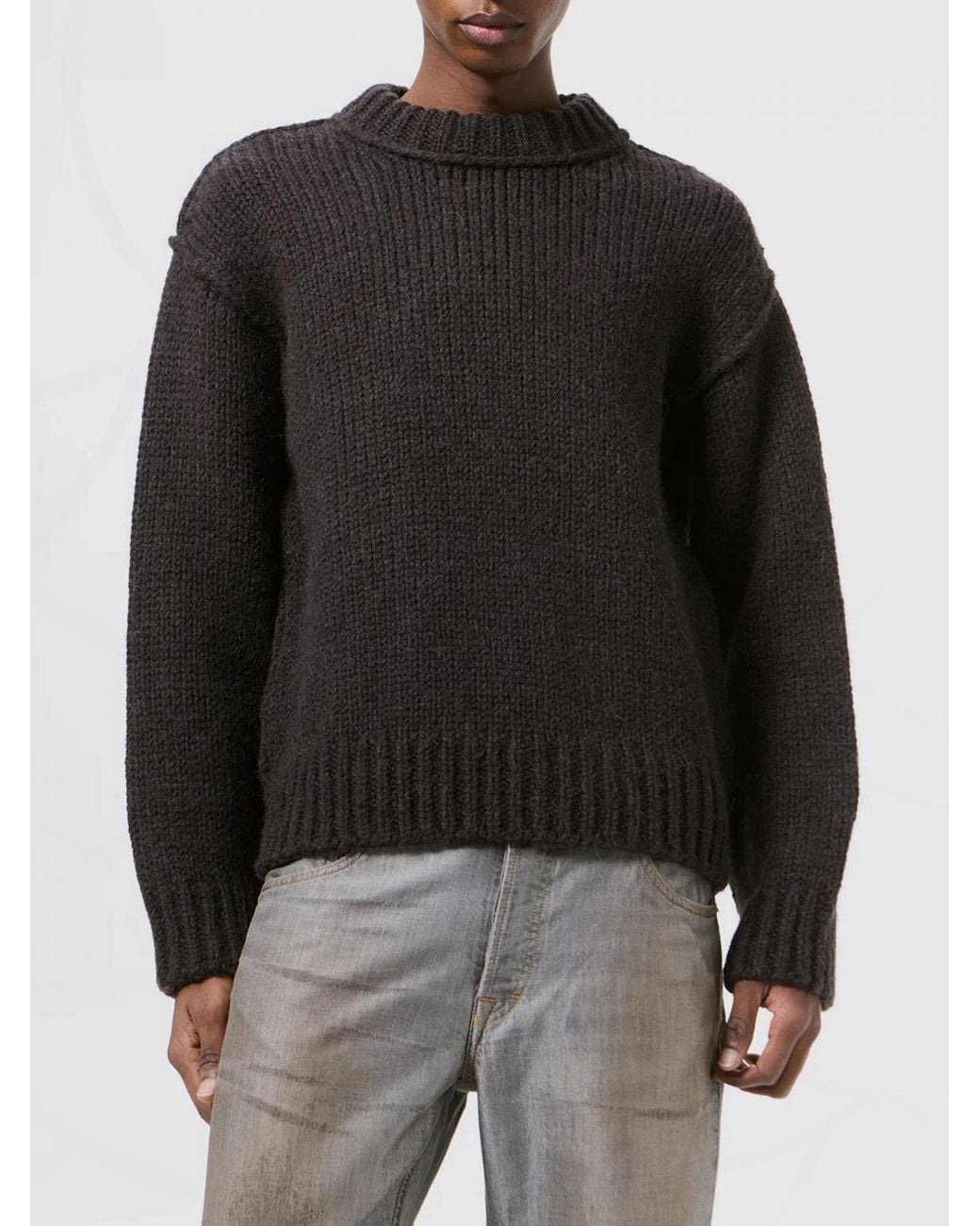 Our Legacy Black Long-Sleeved Sweater for men