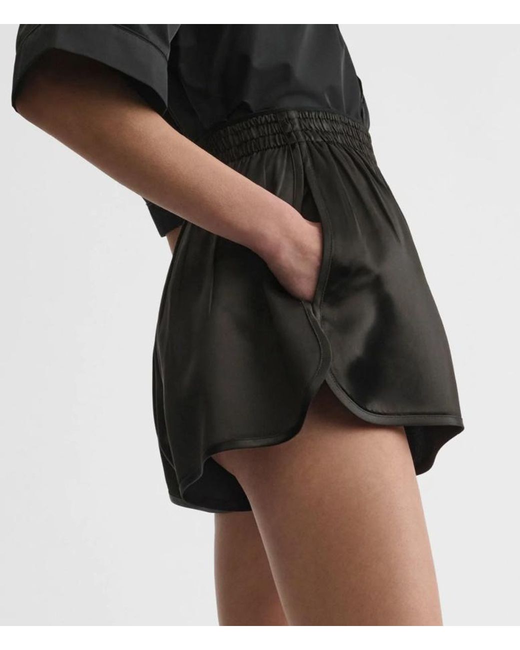 Phoebe Philo Black Track Shorts