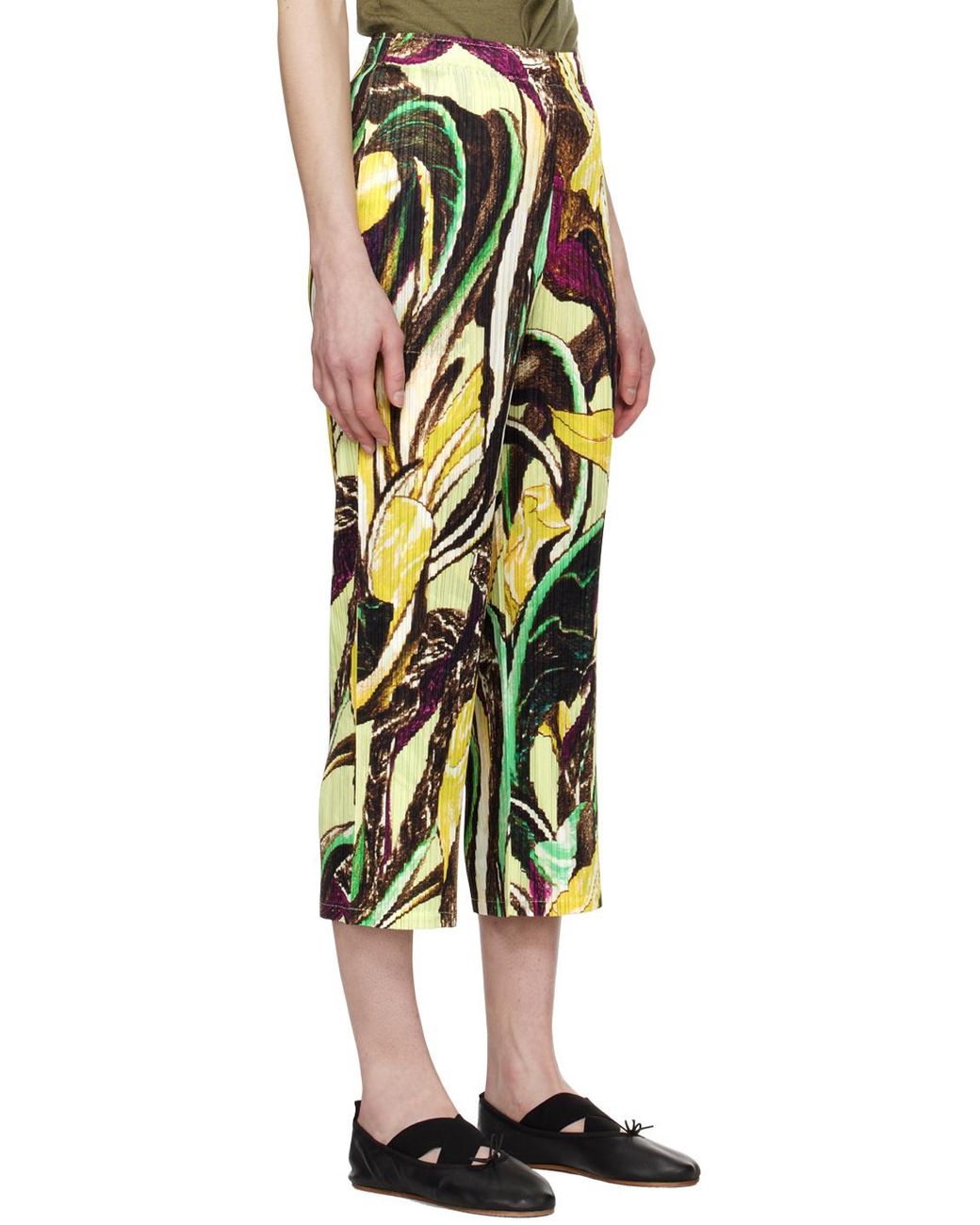 Pleats Please Issey Miyake Green Pleats Please By Issey Miyake Tardivo Pants
