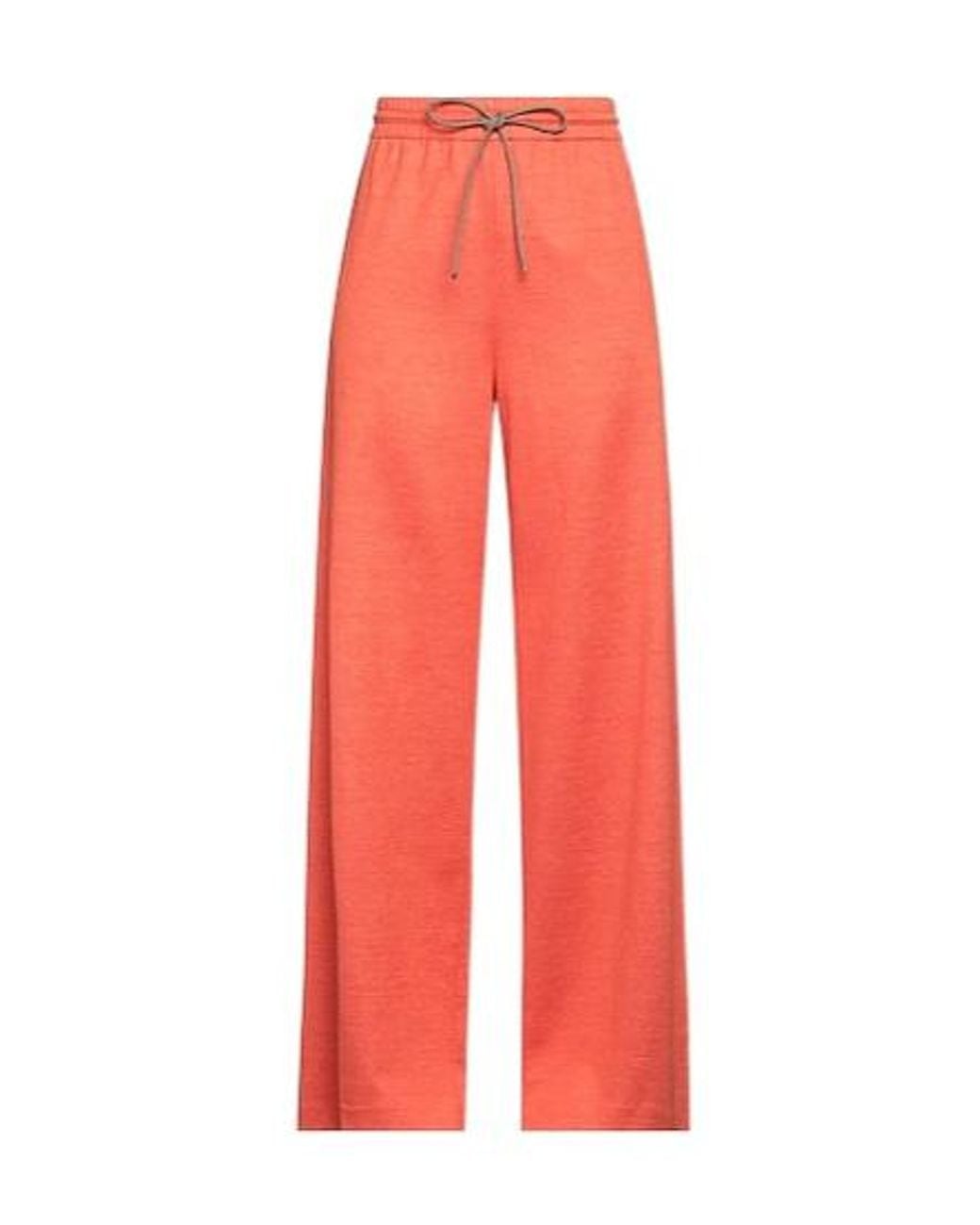 Max Mara Red High-Waisted Drawstring Cargo Pants