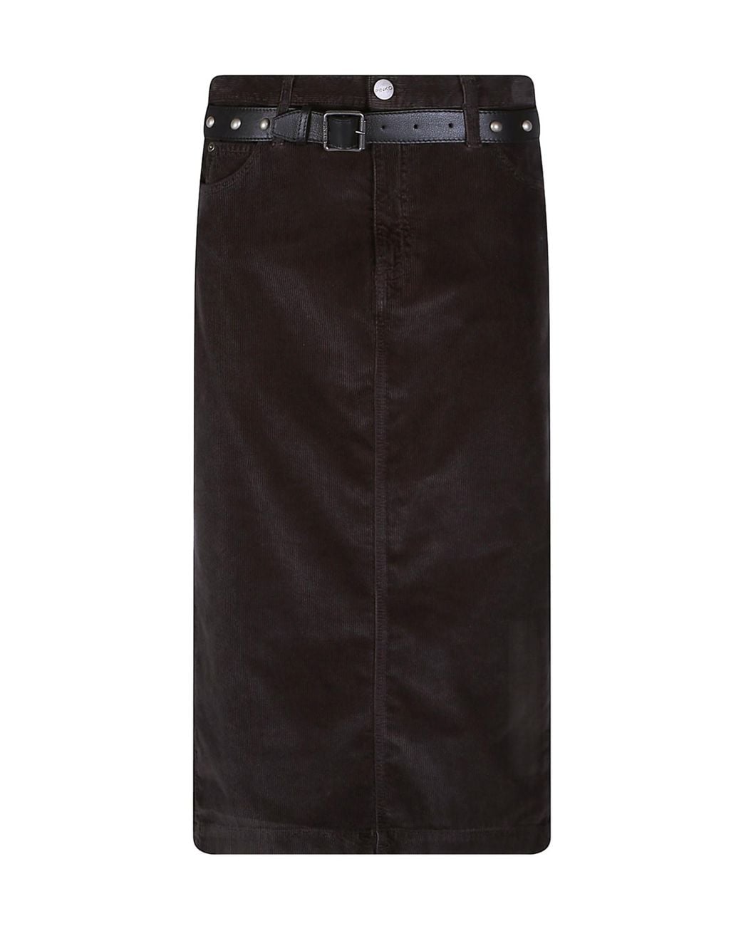 Pinko Black Belted Pencil Skirt