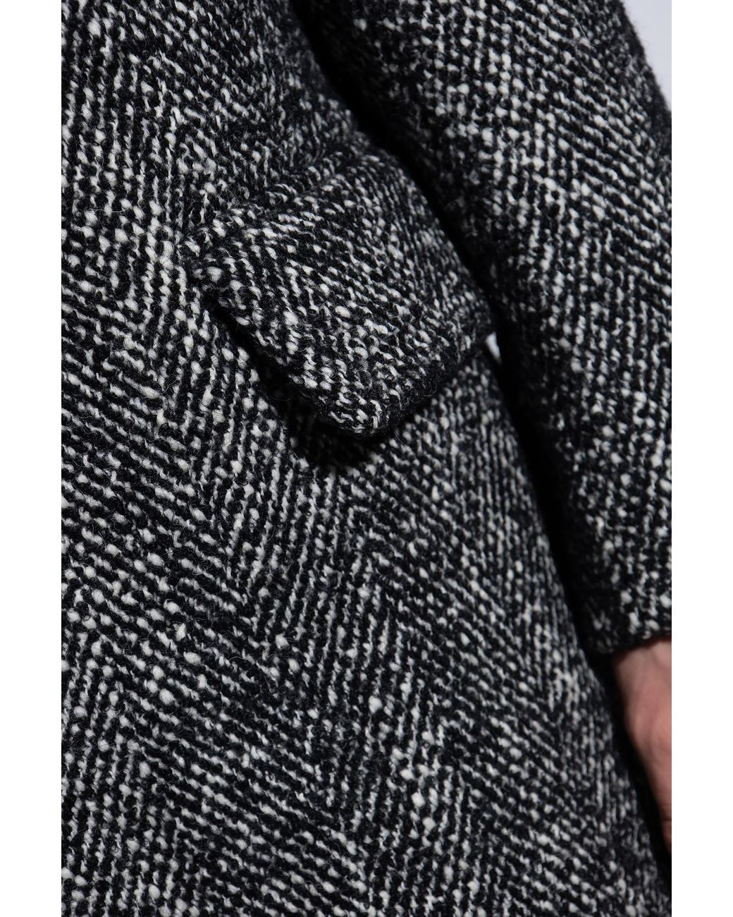 Dries Van Noten Gray Long-Sleeved Coat for men