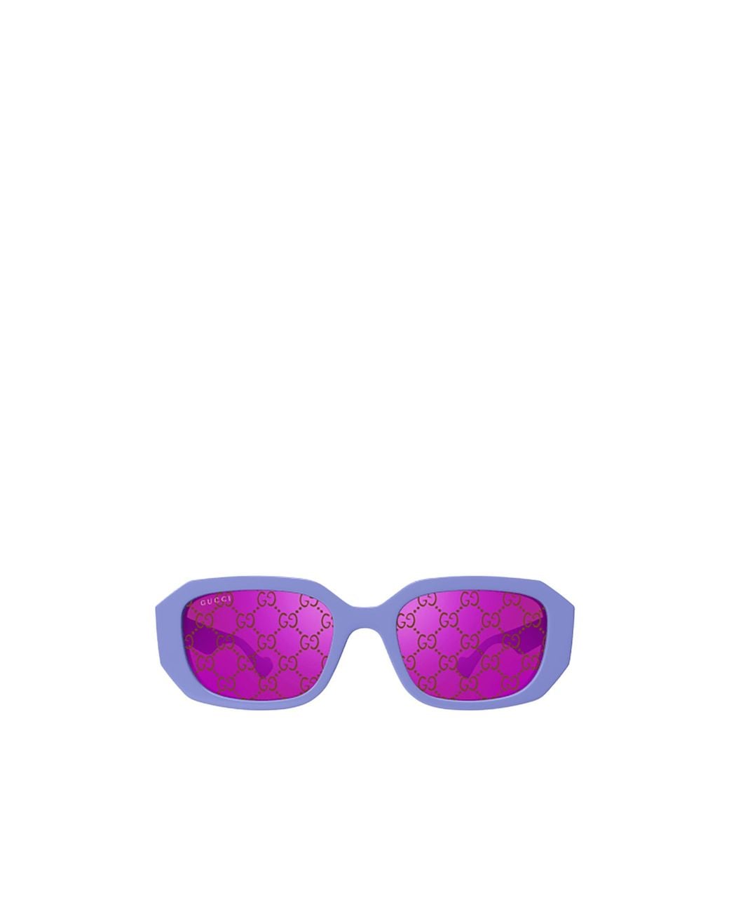 Gucci Purple Eyewear Rectangular Frame Sunglasses