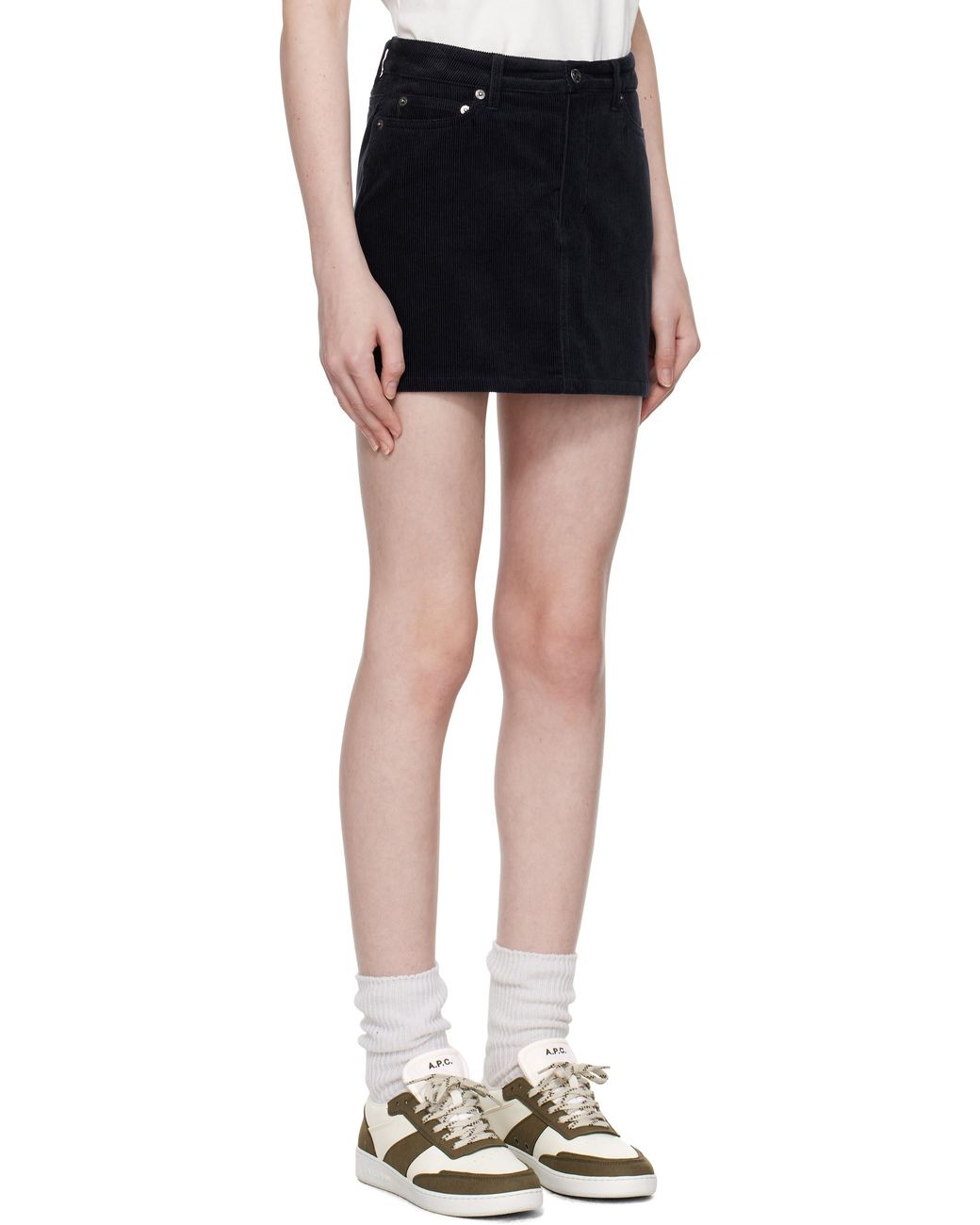 A.P.C. Black Belt Loop Skirt