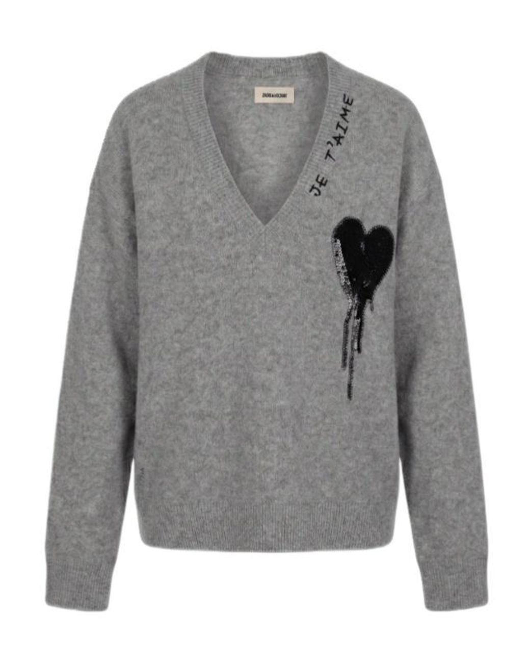 Zadig & Voltaire Gray Mikyz Jumper